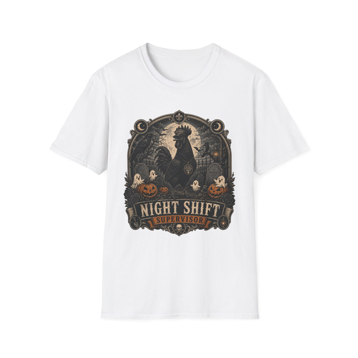 Night Shift Supervisor Ayam Cemani T-shirt, photo 2