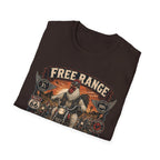 Free Range Road Crew Brahma T-Shirt — Biker Rooster Graphic Tee