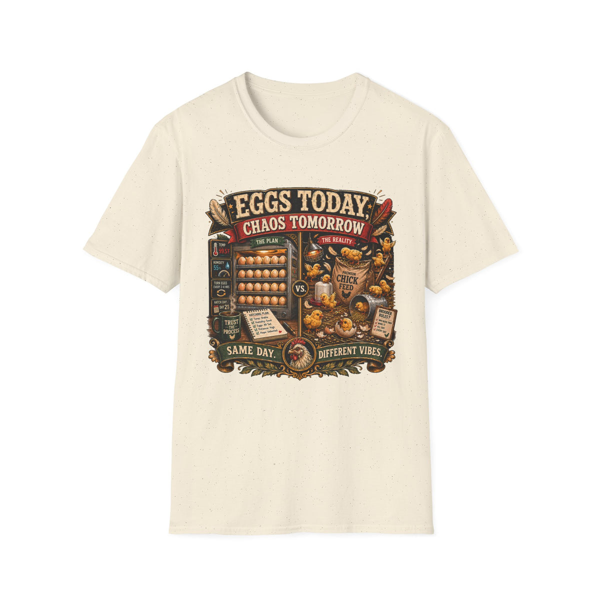 Eggs Today Chaos Tomorrow Hatching T-shirt, photo 5