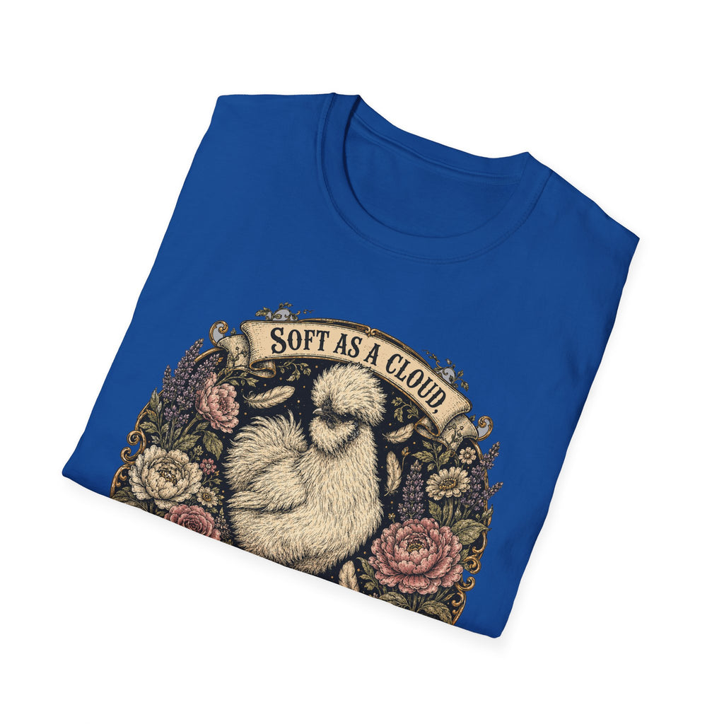 Soft as a Cloud Silkie T-Shirt — Floral Wreath Hen Tee