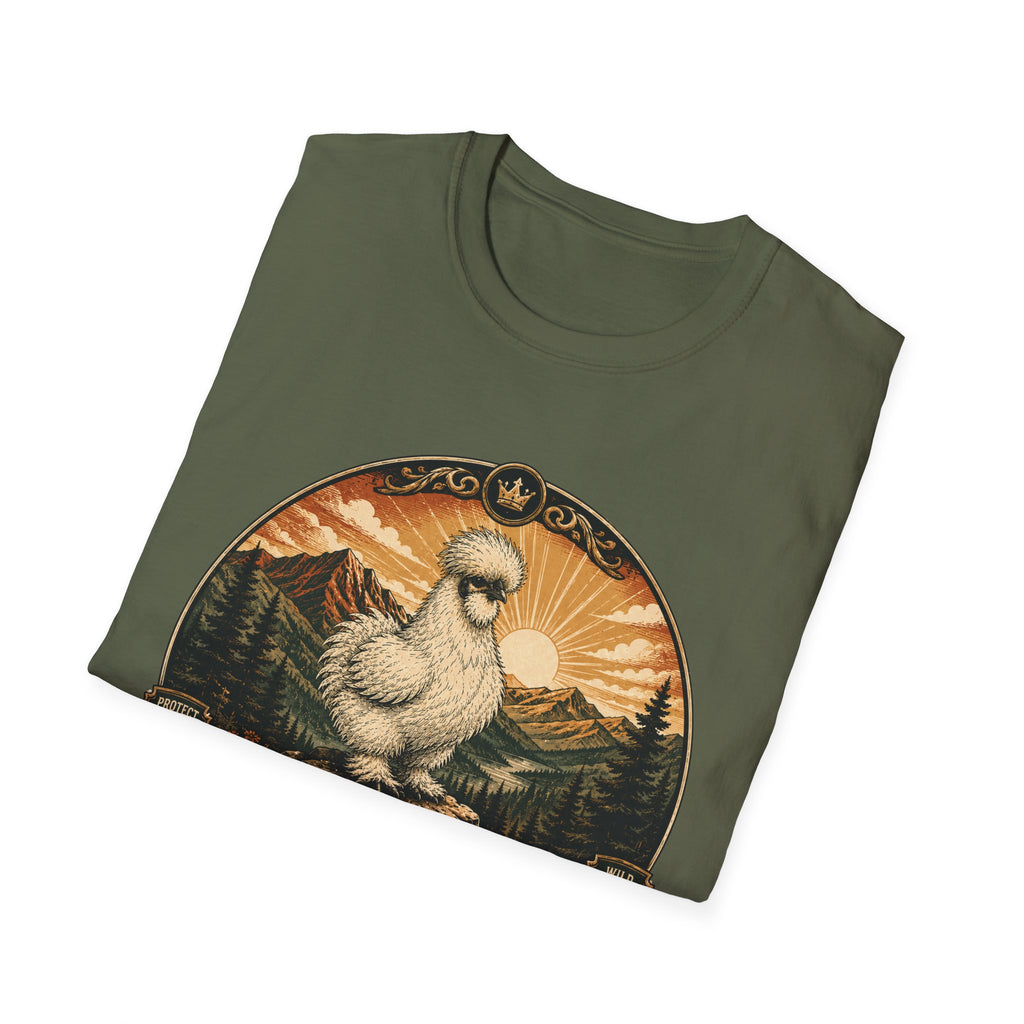 Fluff Range National Park Silkie T-Shirt — Vintage Park Badge Tee