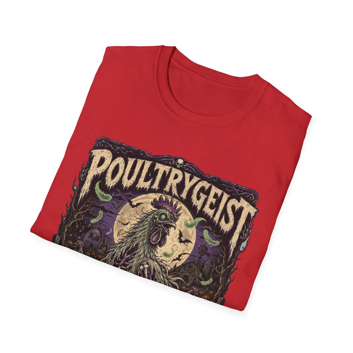 Poultrygeist T-Shirt — Haunted Harvest Night Zombie Chicken Tee