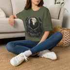 The Midnight Monarch Ayam Cemani T-Shirt — Moonlit Rooster Graphic Tee