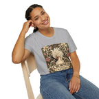 Crowned by Nature Polish Chicken T-Shirt — Vintage Botanical Hen Tee