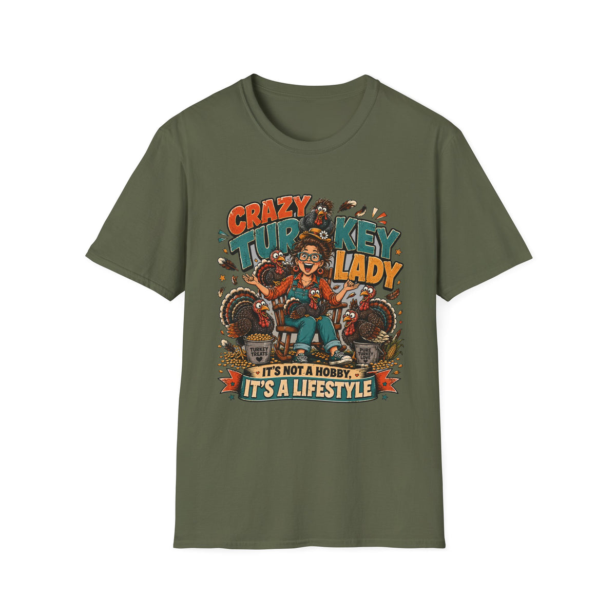 Crazy Turkey Lady T-shirt, photo 6