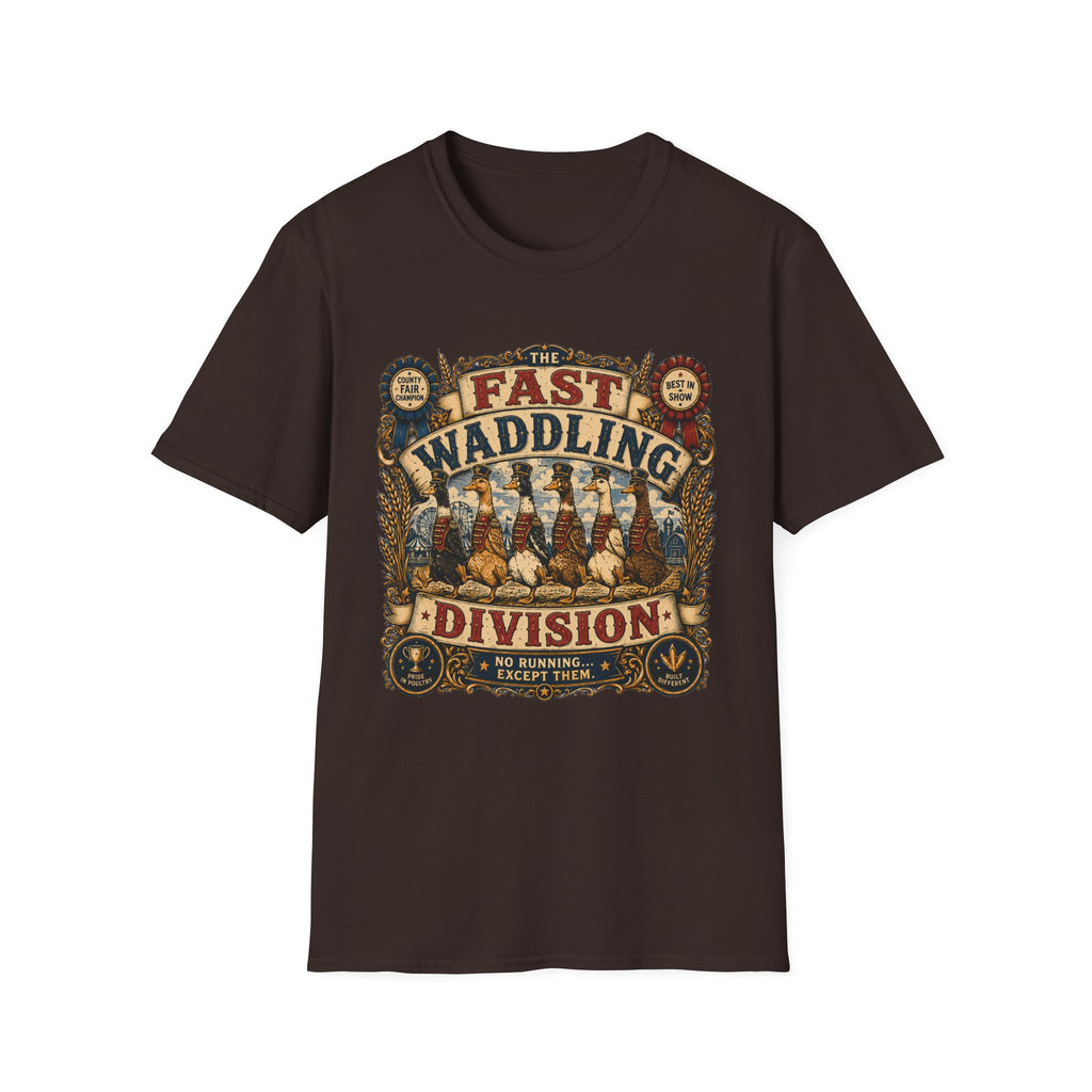 Fast Waddling Division Indian Runner T-shirt, photo 4