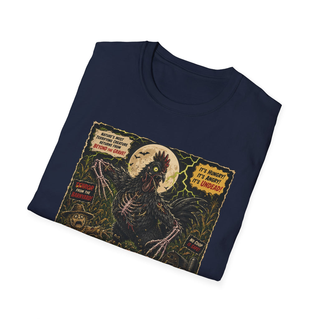 Attack of the Undead Hen T-Shirt — Zombie Chicken Halloween Tee