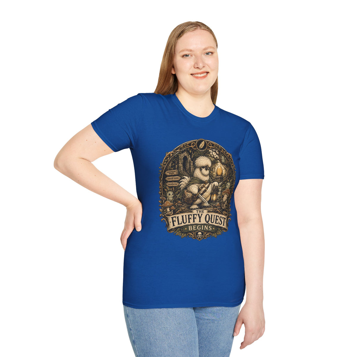 Quest for the Golden Egg Silkie T-Shirt — Enchanted Wood Adventure Tee