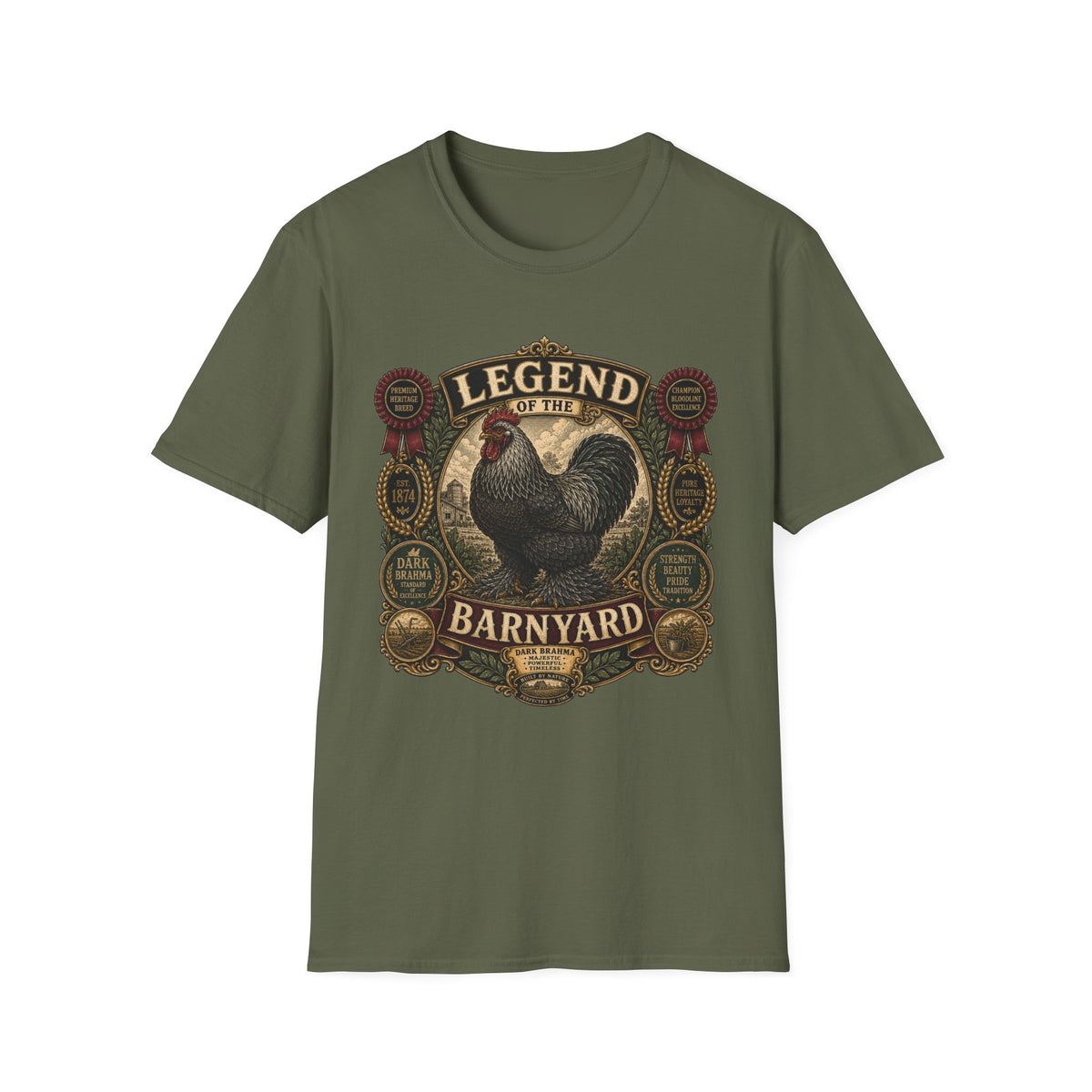 Legend of the Barnyard Dark Brahma T-shirt, photo 6