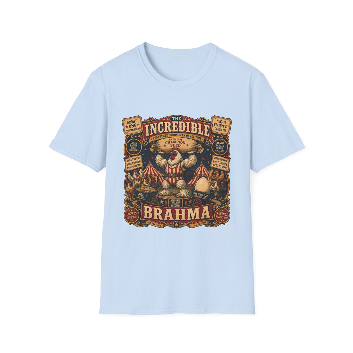 Incredible Feathered Strongman Brahma T-shirt, photo 8