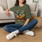 Tiny Quail Adventures T-Shirt — Backyard Bird Keeper Vintage Graphic Tee