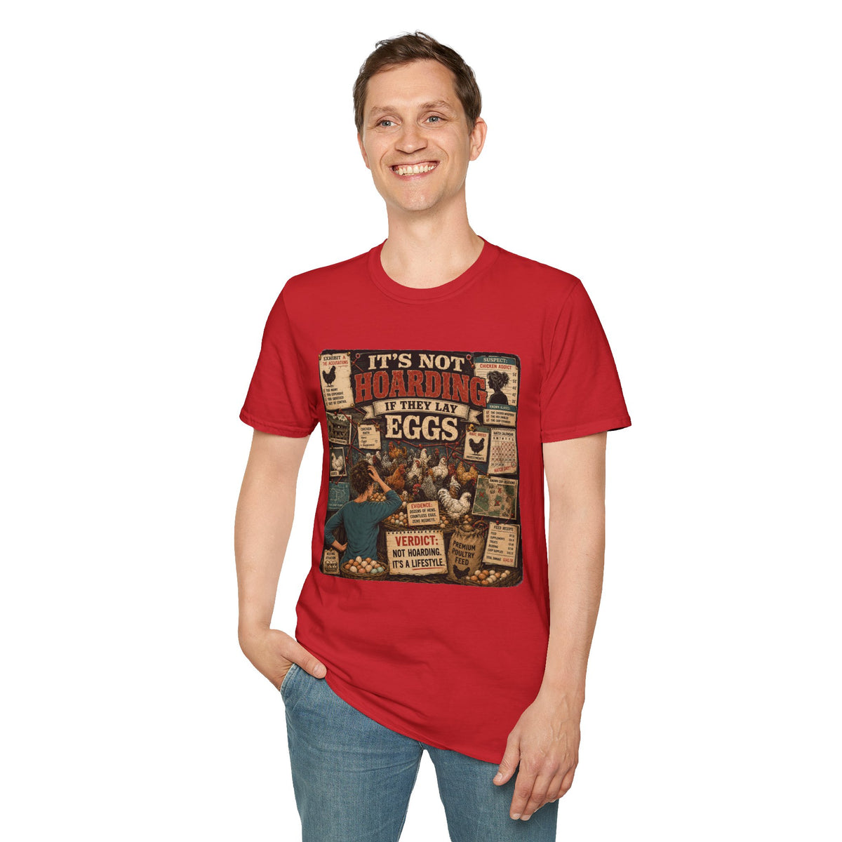 It's Not Hoarding If They Lay Eggs T-Shirt — Chicken Conspiracy Board Tee