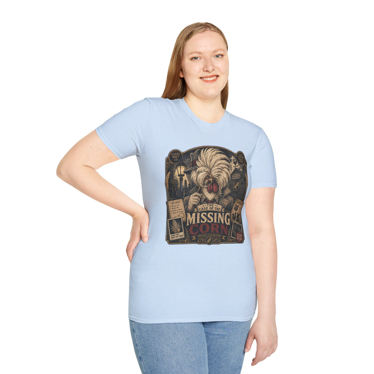 The Case of the Missing Corn Polish Chicken T-Shirt
