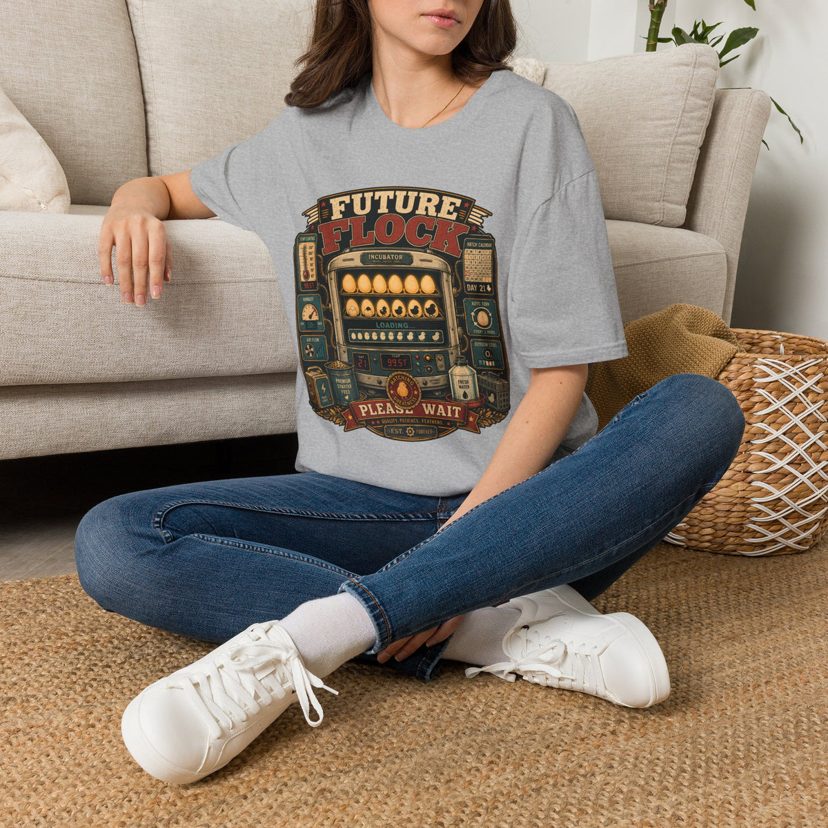 Future of Greatness Incubator T-Shirt — Funny Hatching Homestead Tee