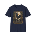 The Black Crown Ayam Cemani T-Shirt — Art Deco Rooster Graphic Tee