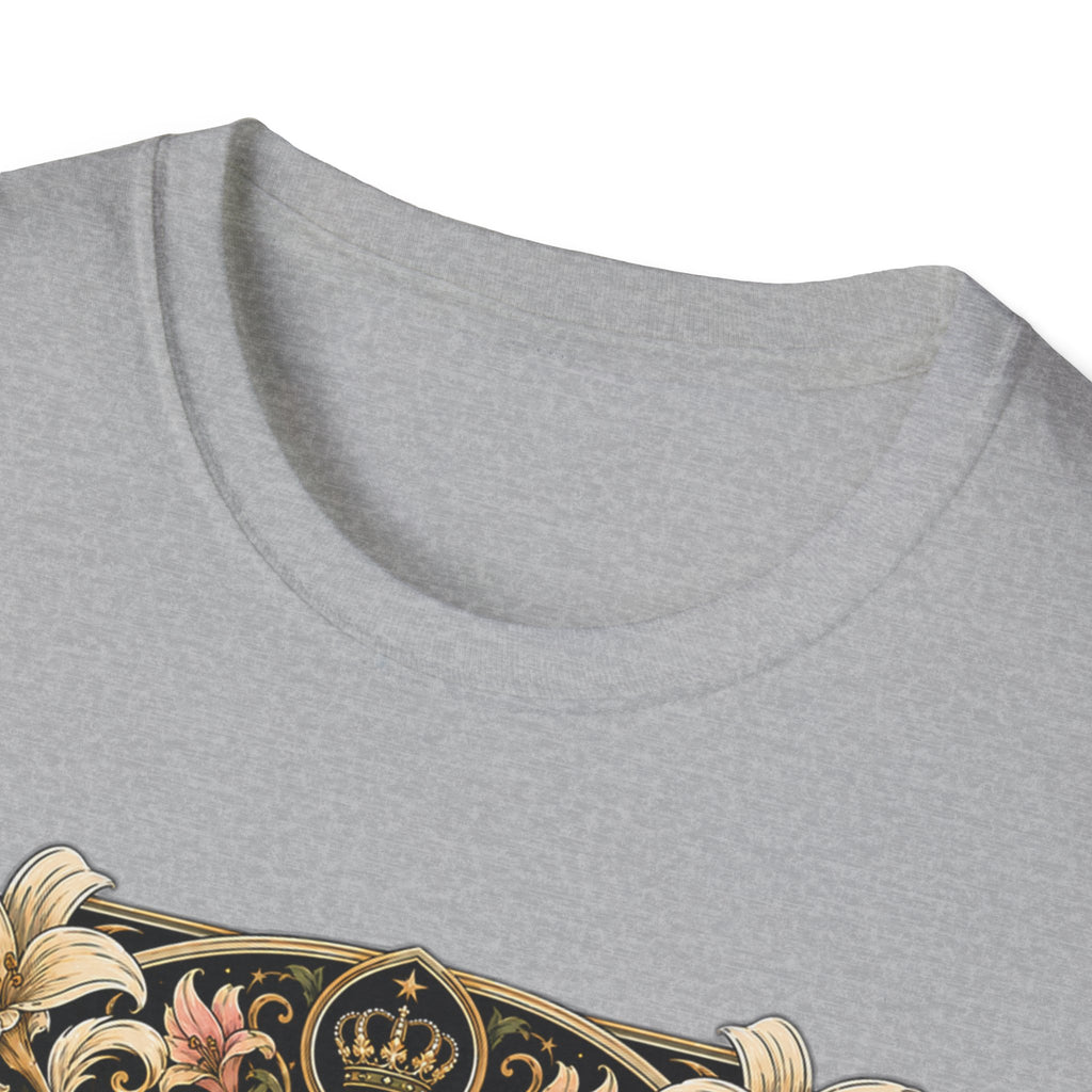 Crowned by Nature Polish Chicken T-Shirt — Vintage Botanical Hen Tee