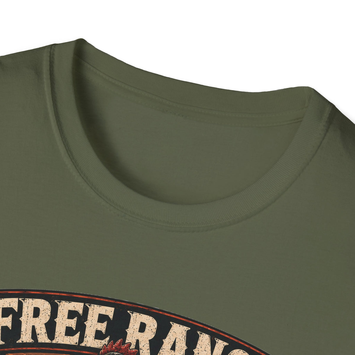Free Range Road Crew Brahma T-Shirt — Biker Rooster Graphic Tee