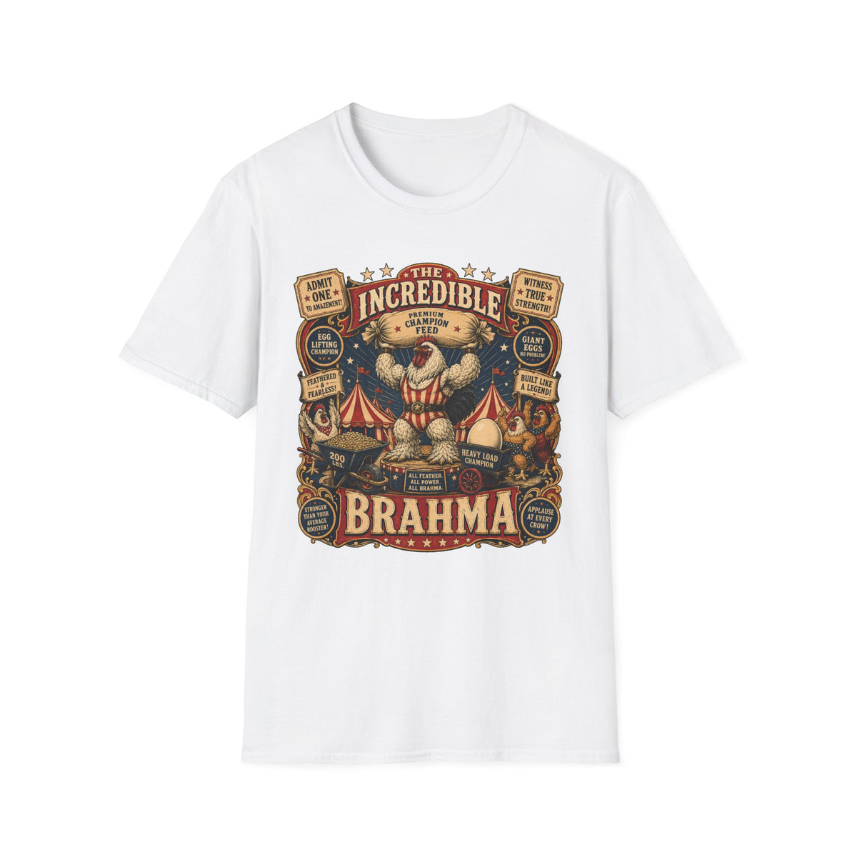 Incredible Feathered Strongman Brahma T-shirt, photo 2