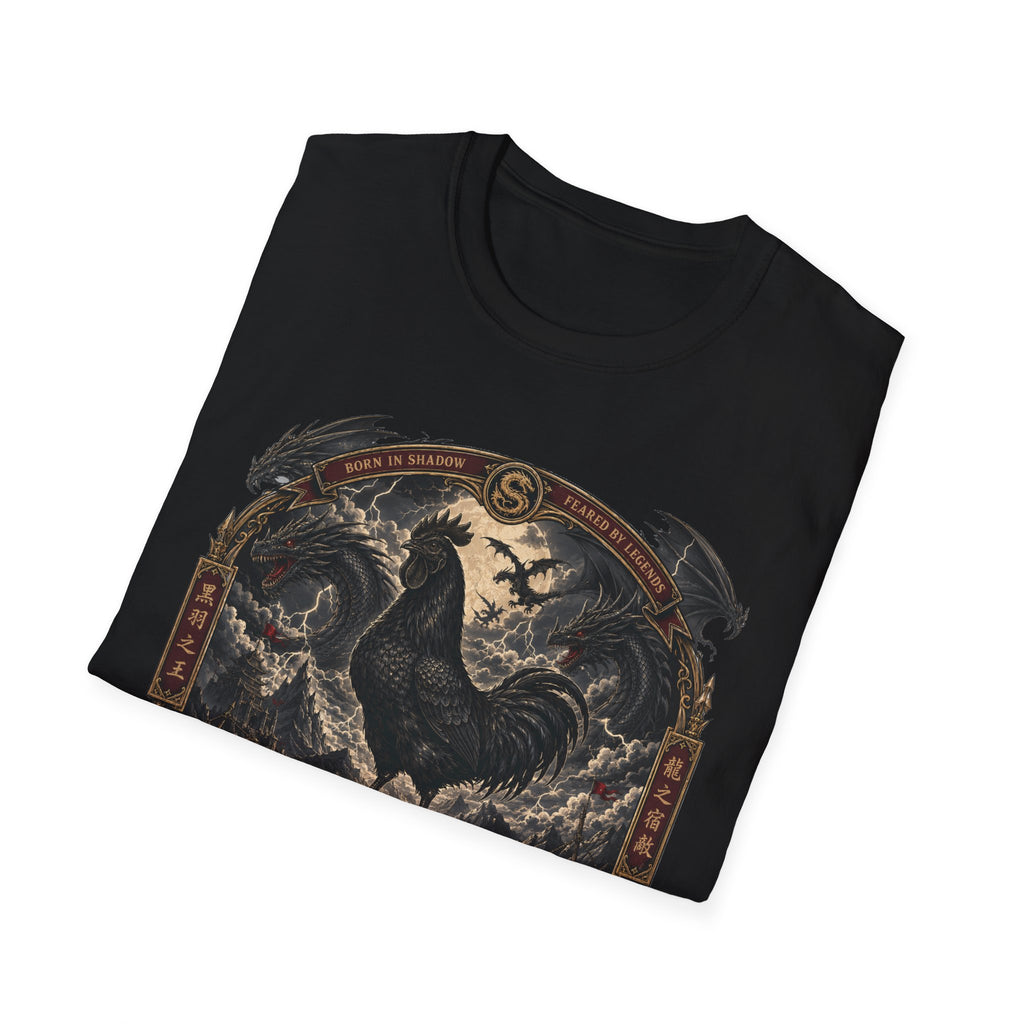 The Last Dragon Rooster Ayam Cemani T-Shirt — Legendary Warrior Tee