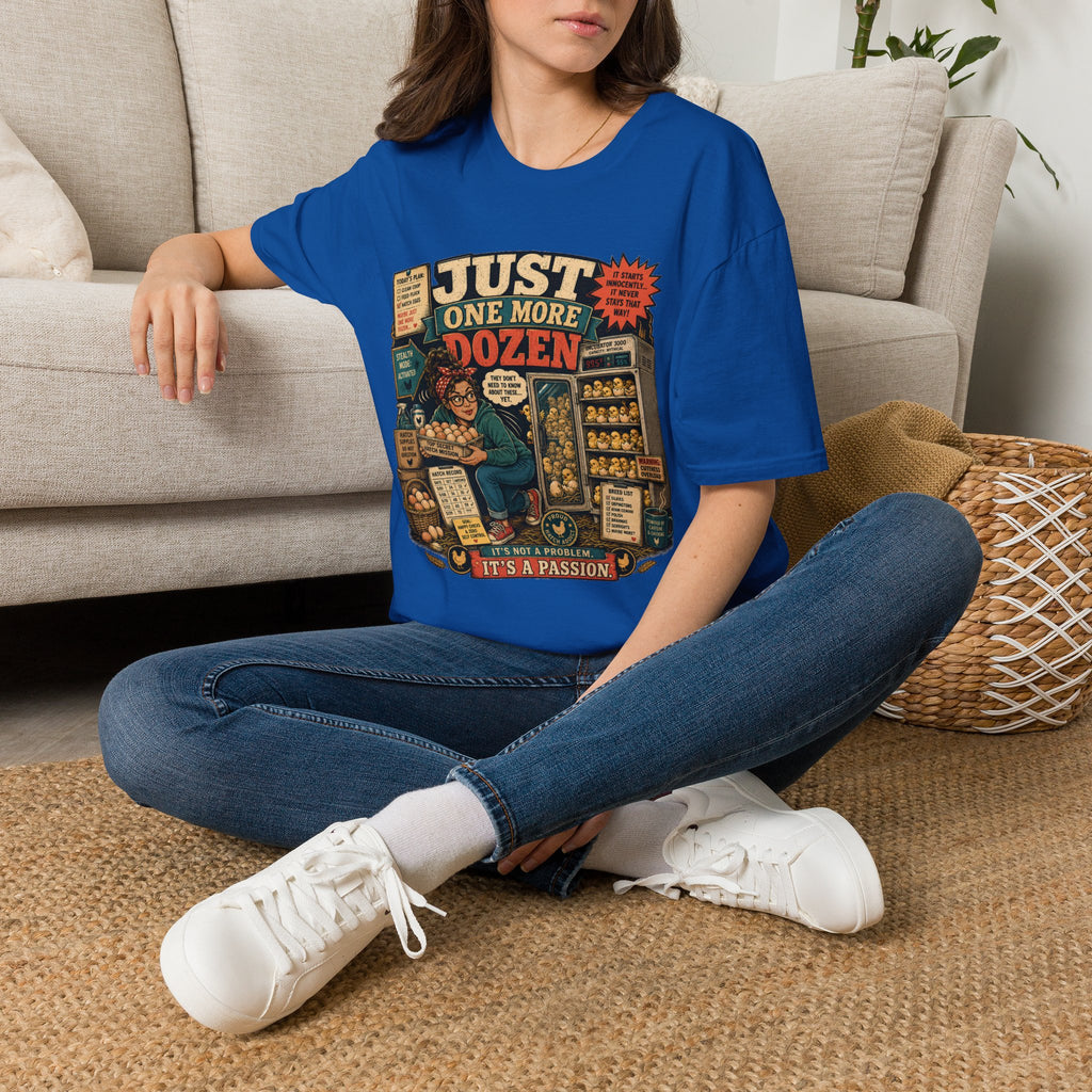 Just One More Dozen Hatch Mission T-Shirt — Funny Chicken Hoarder Tee