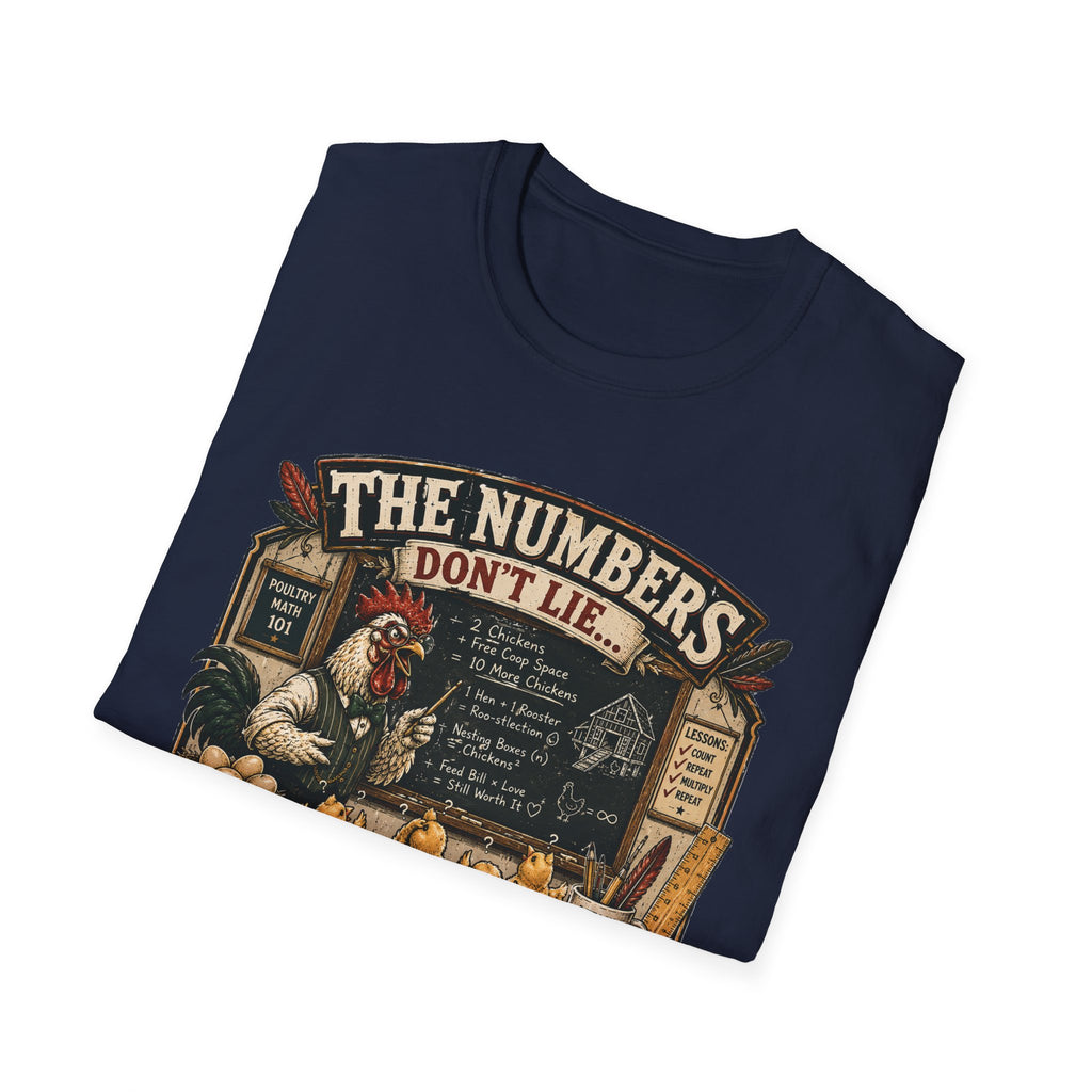 The Numbers Don't Lie They Multiply T-Shirt — Poultry Math 101 Tee