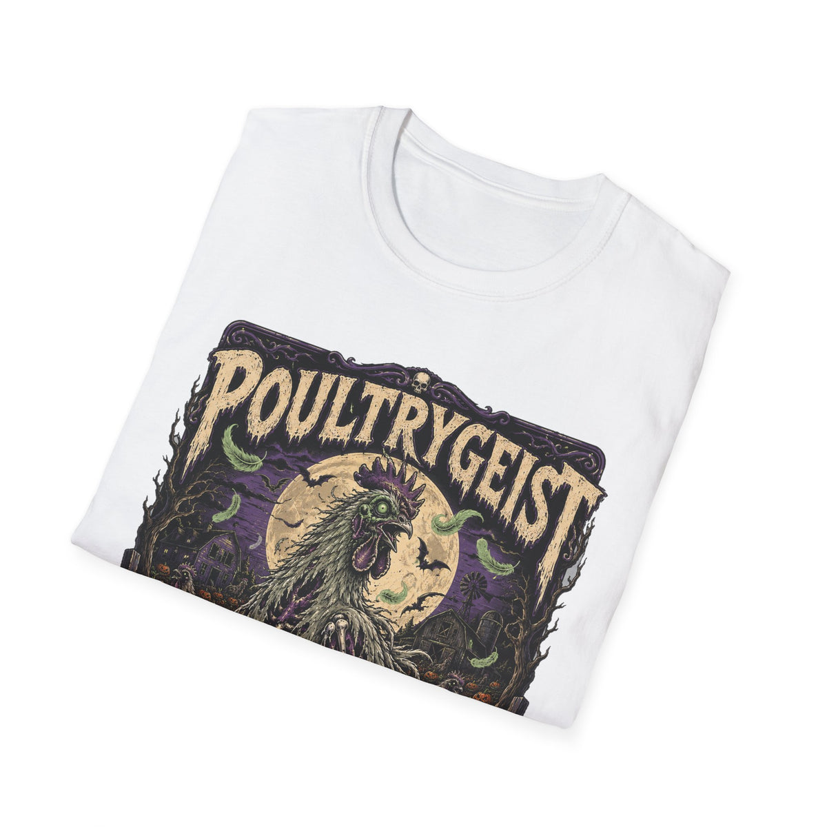 Poultrygeist T-Shirt — Haunted Harvest Night Zombie Chicken Tee