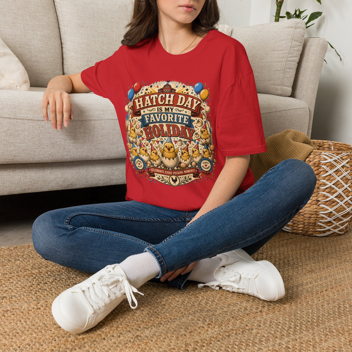 Hatch Day Is My Favorite Holiday T-Shirt — Cute Fluffy Chicks Tee