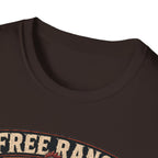 Free Range Road Crew Brahma T-Shirt — Biker Rooster Graphic Tee