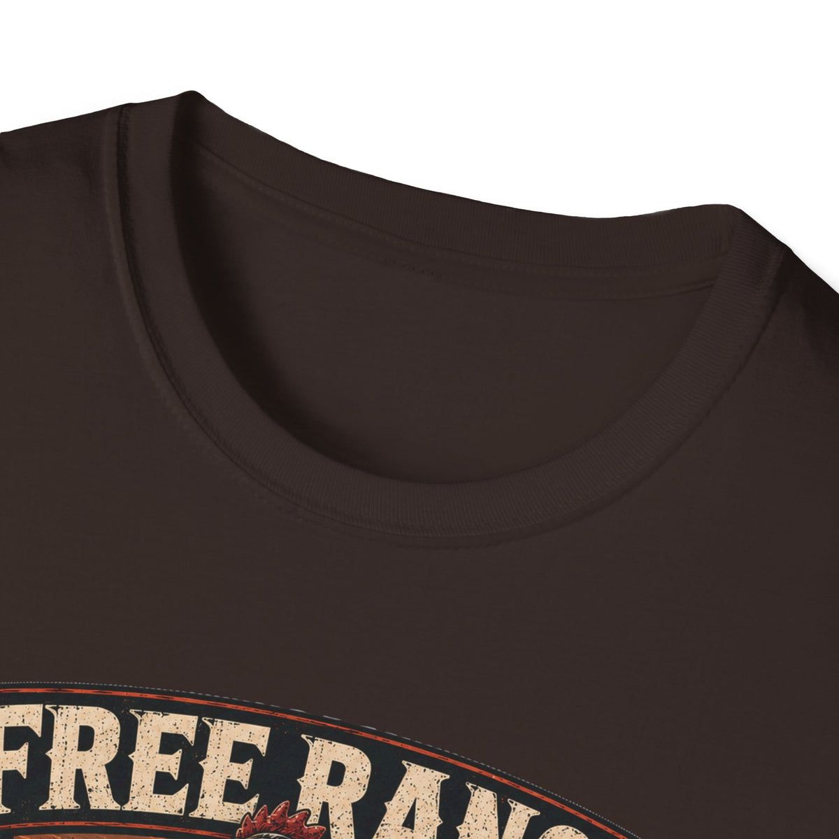 Free Range Road Crew Brahma T-Shirt — Biker Rooster Graphic Tee