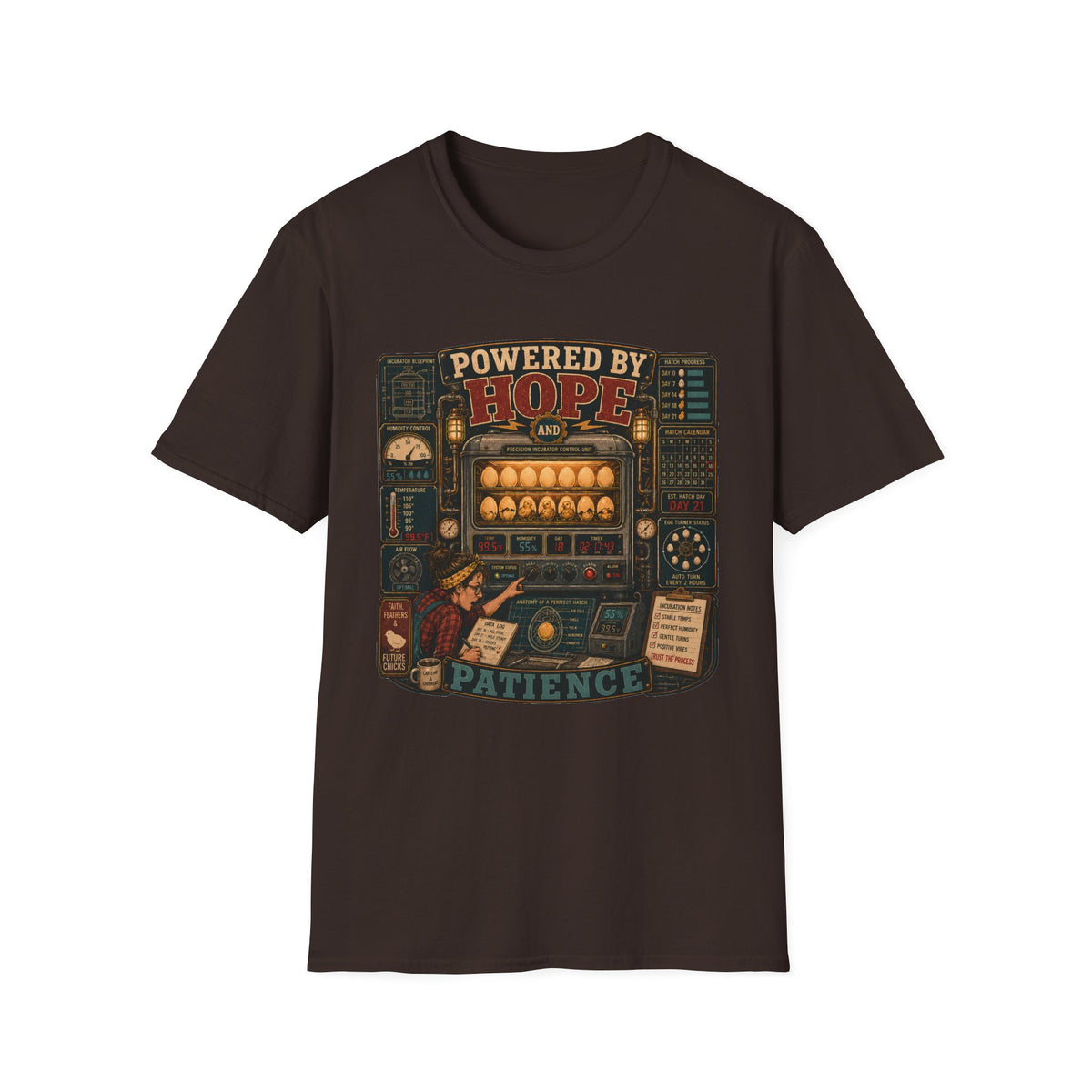 Powered by Hope and Patience T-shirt, photo 7