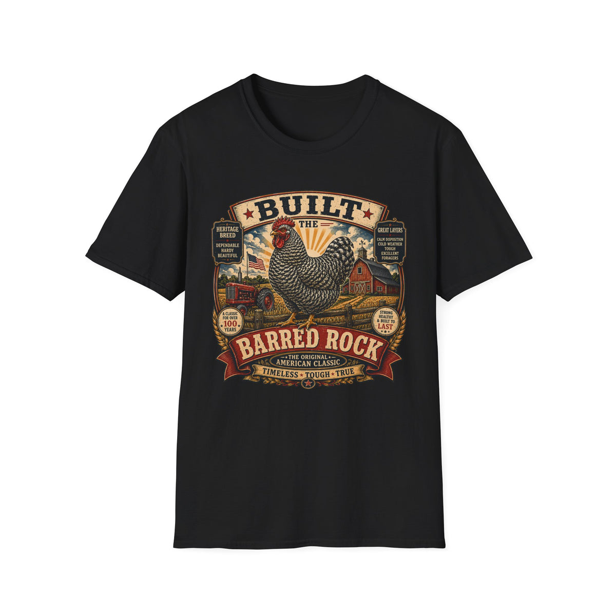 Barred Rock Rooster T-shirt, photo 8