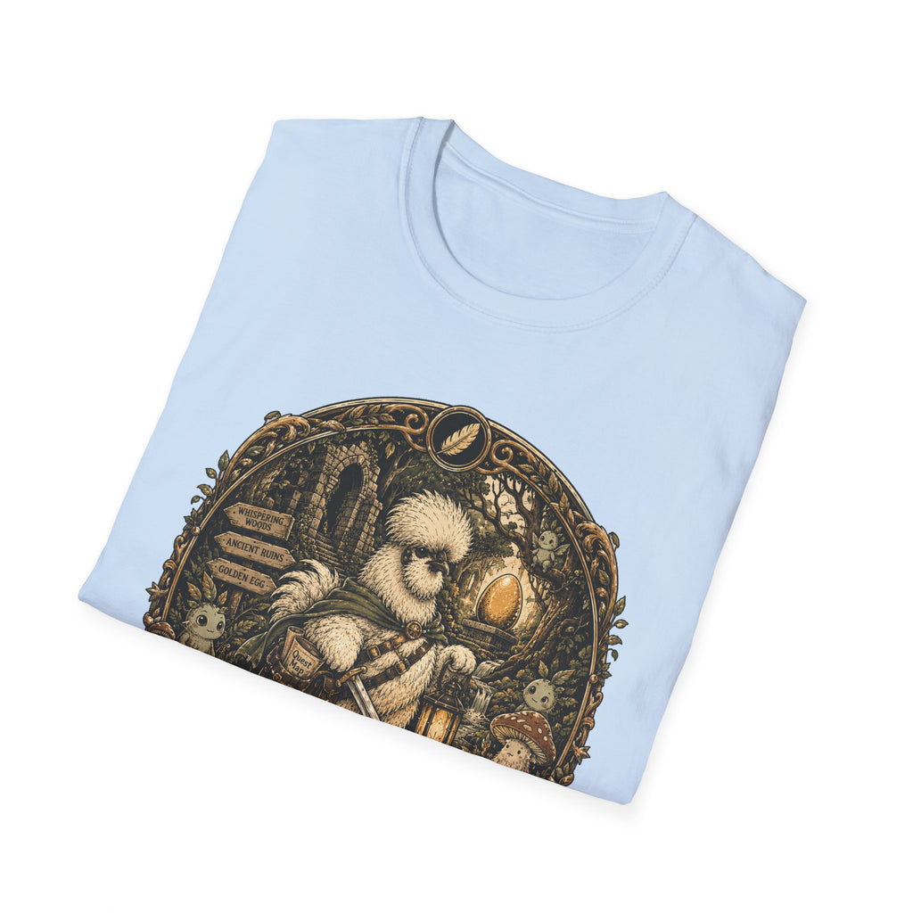 Quest for the Golden Egg Silkie T-Shirt — Enchanted Wood Adventure Tee