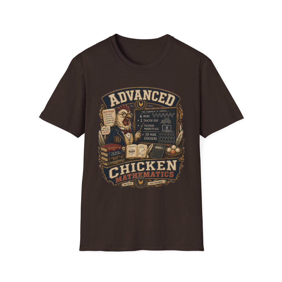 Advanced Chicken Mathematics T-shirt, photo 4