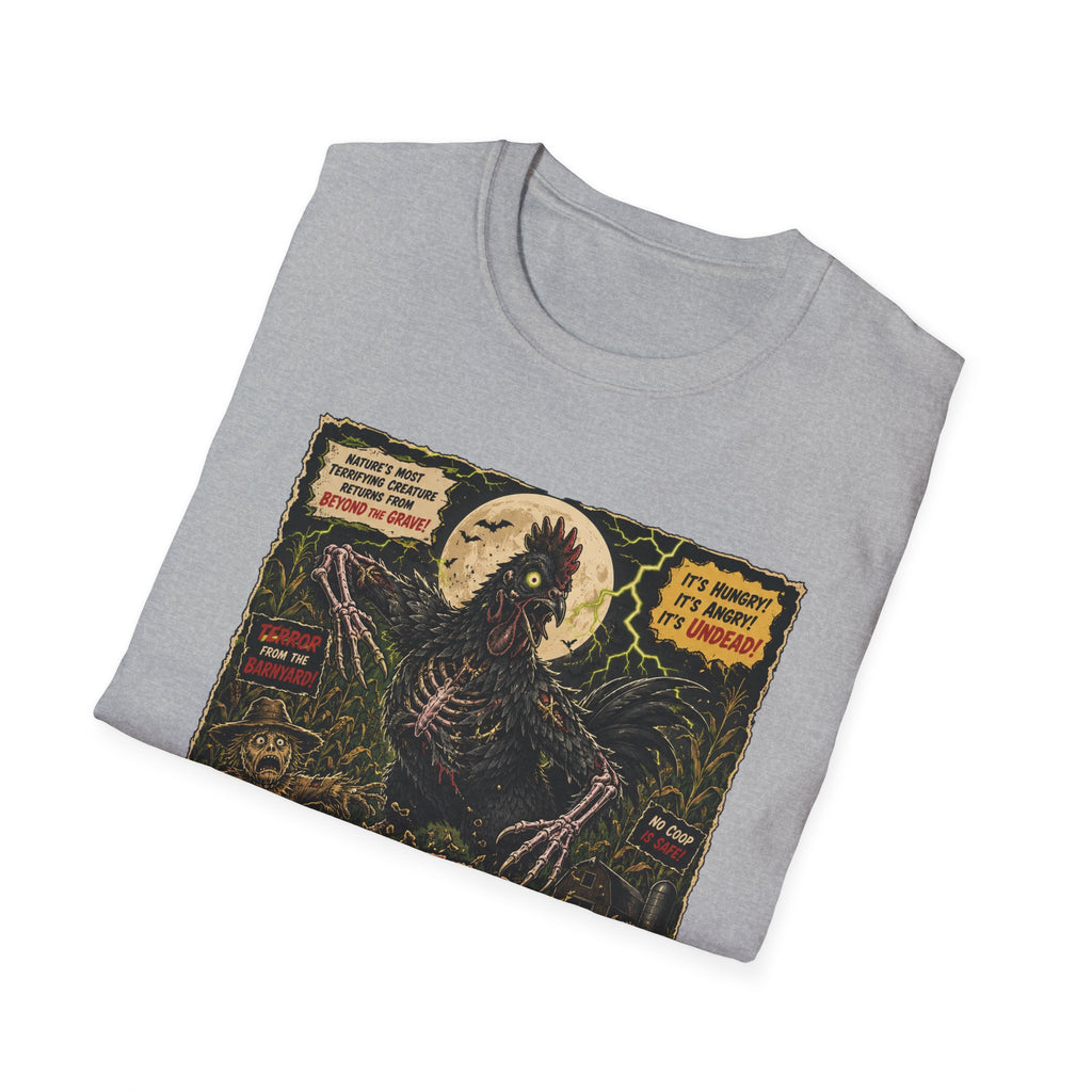 Attack of the Undead Hen T-Shirt — Zombie Chicken Halloween Tee