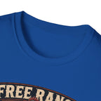 Free Range Road Crew Brahma T-Shirt — Biker Rooster Graphic Tee