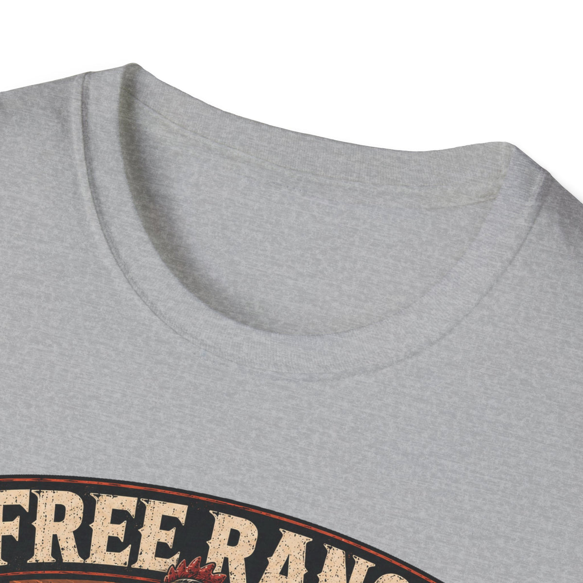 Free Range Road Crew Brahma T-Shirt — Biker Rooster Graphic Tee
