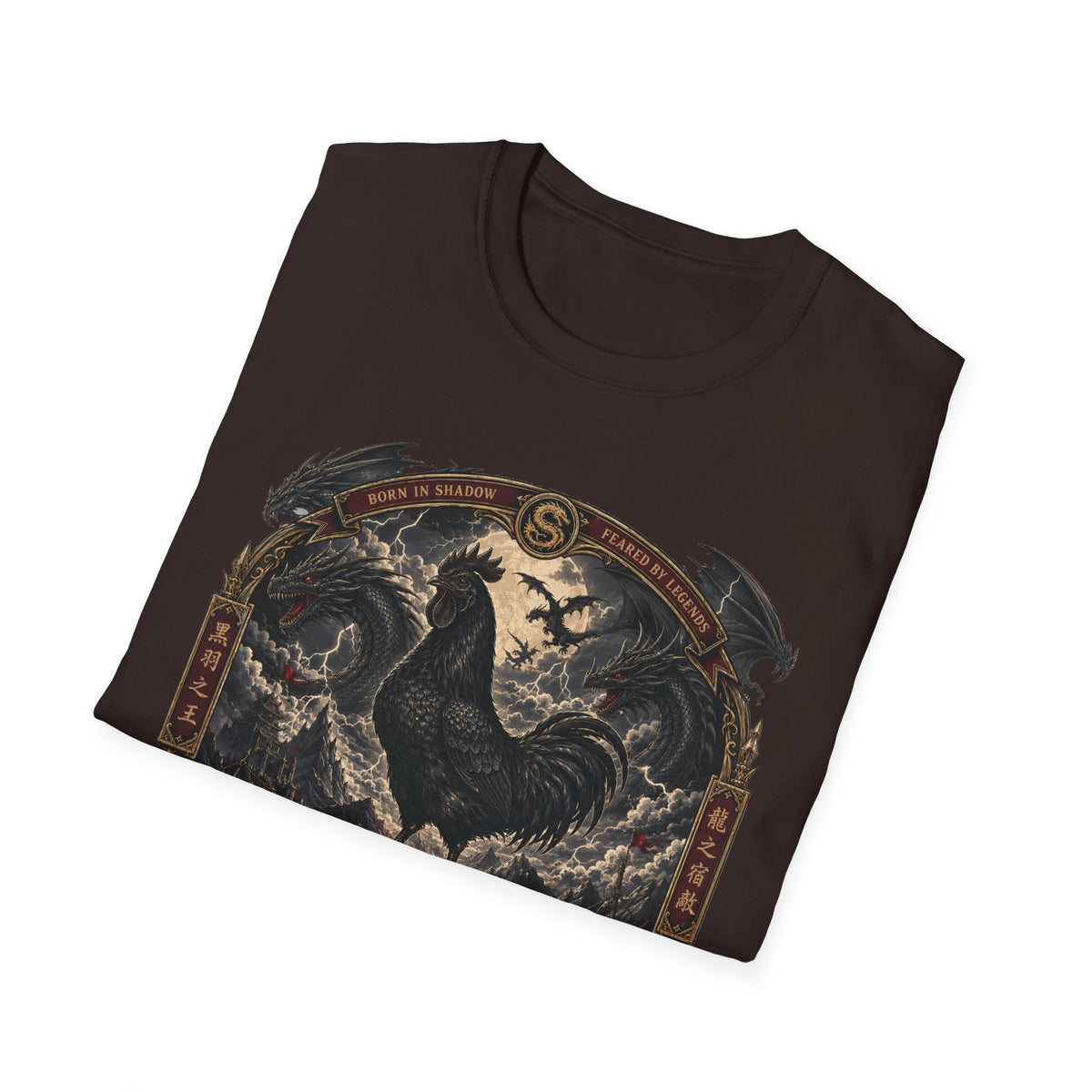 The Last Dragon Rooster Ayam Cemani T-Shirt — Legendary Warrior Tee