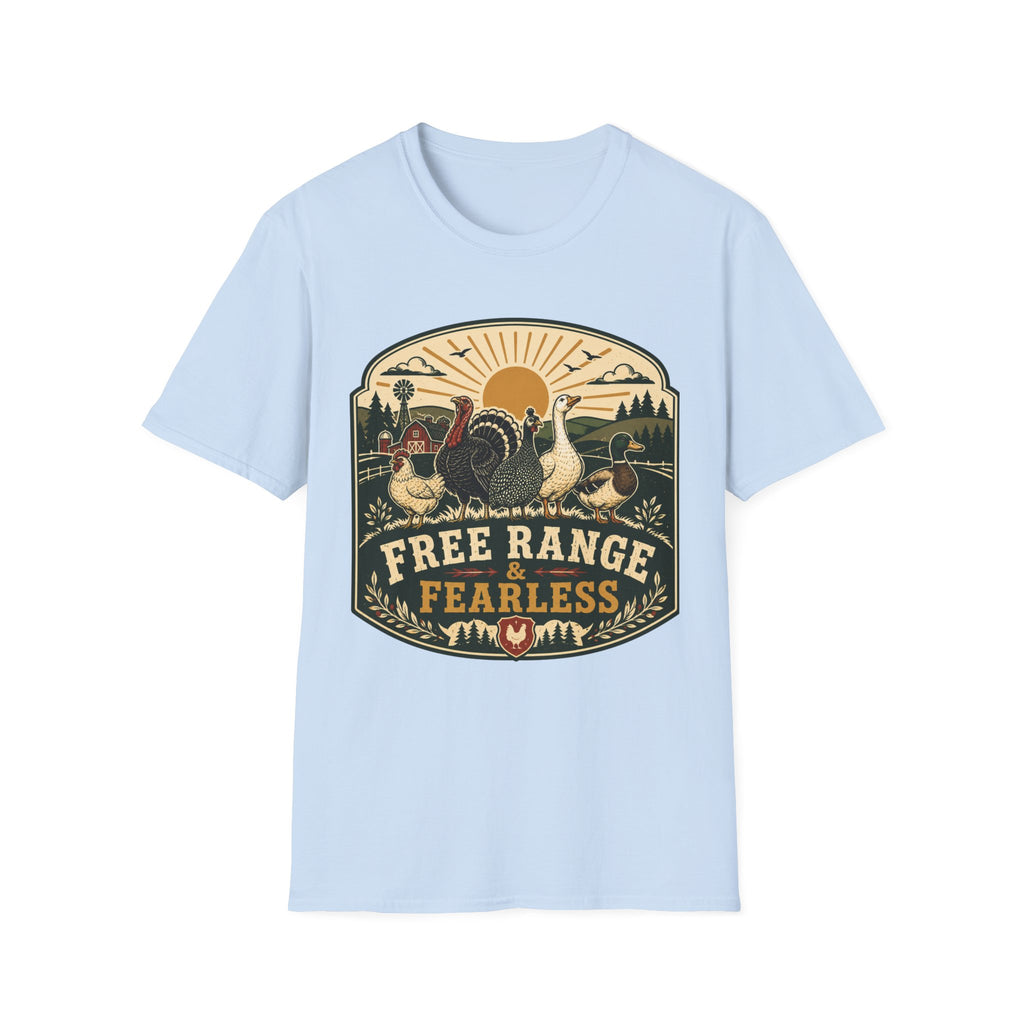 Free Range Fearless Turkey T-shirt, photo 2