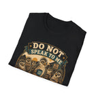Do Not Speak to Me Before Feed Time Quail T-Shirt — Grumpy Quail Farmer Graphic Tee
