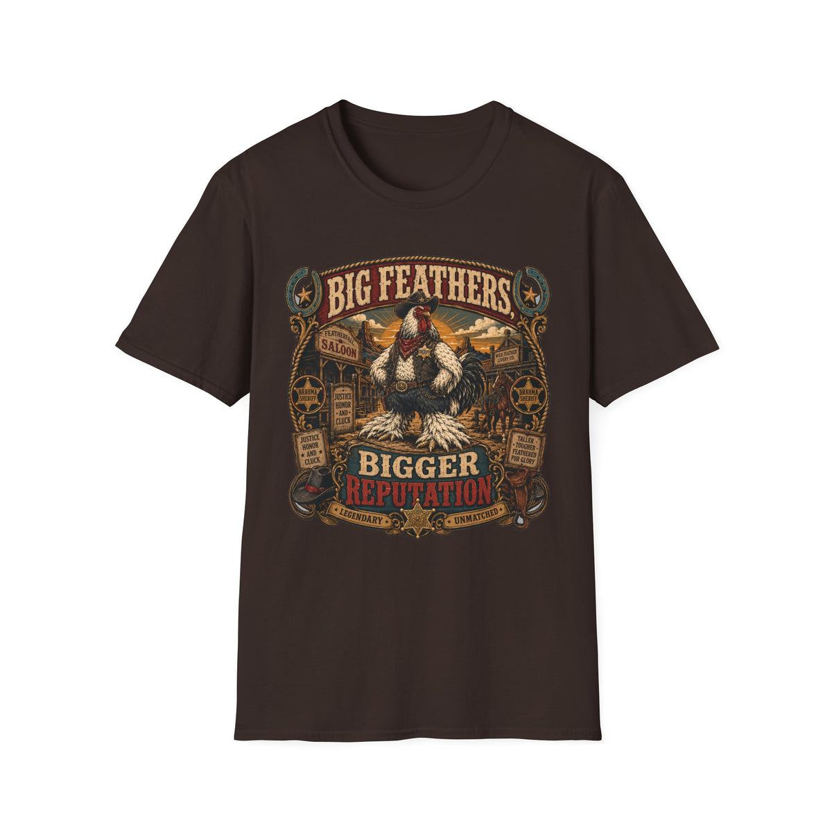 Big Feathers, Bigger Reputation Brahma T-shirt, photo 6
