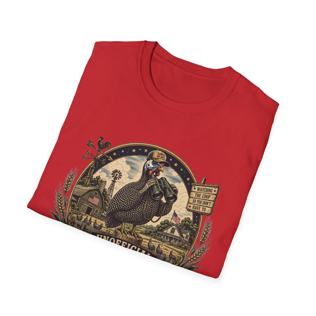 Guinea Fowl Neighborhood Watch T-Shirt — Watching The Coop So You Don't Have To Tee