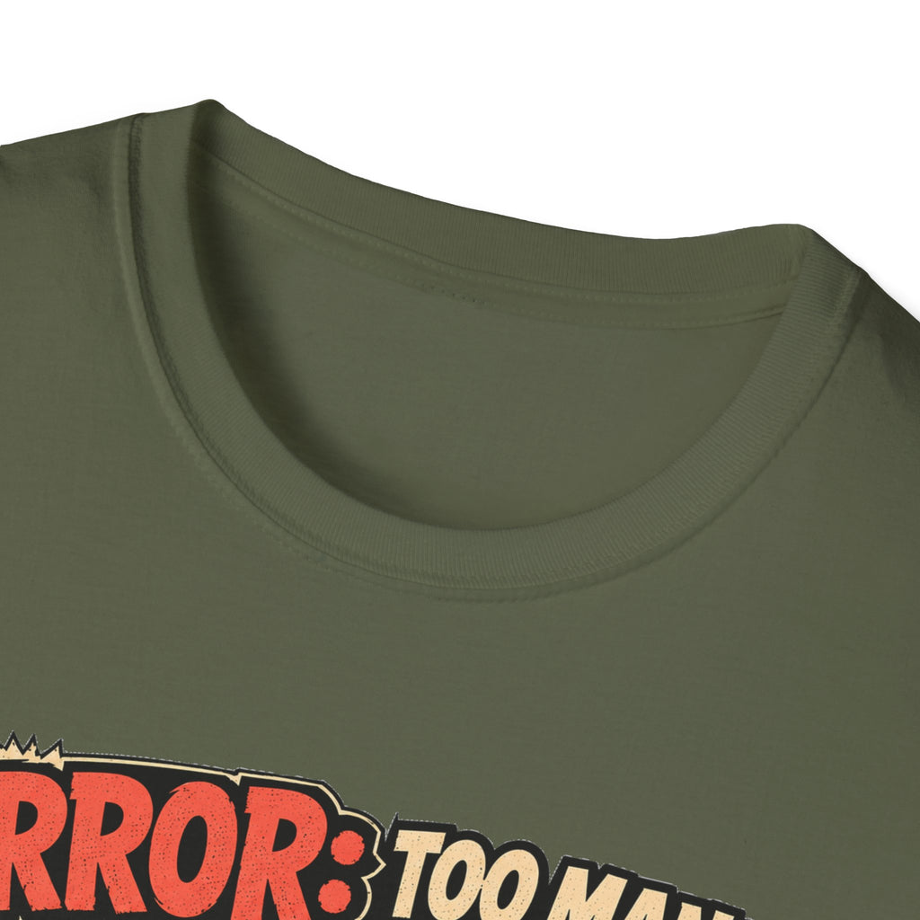 Too Many Chickens Error T-Shirt — Chicken Math Calculator Tee