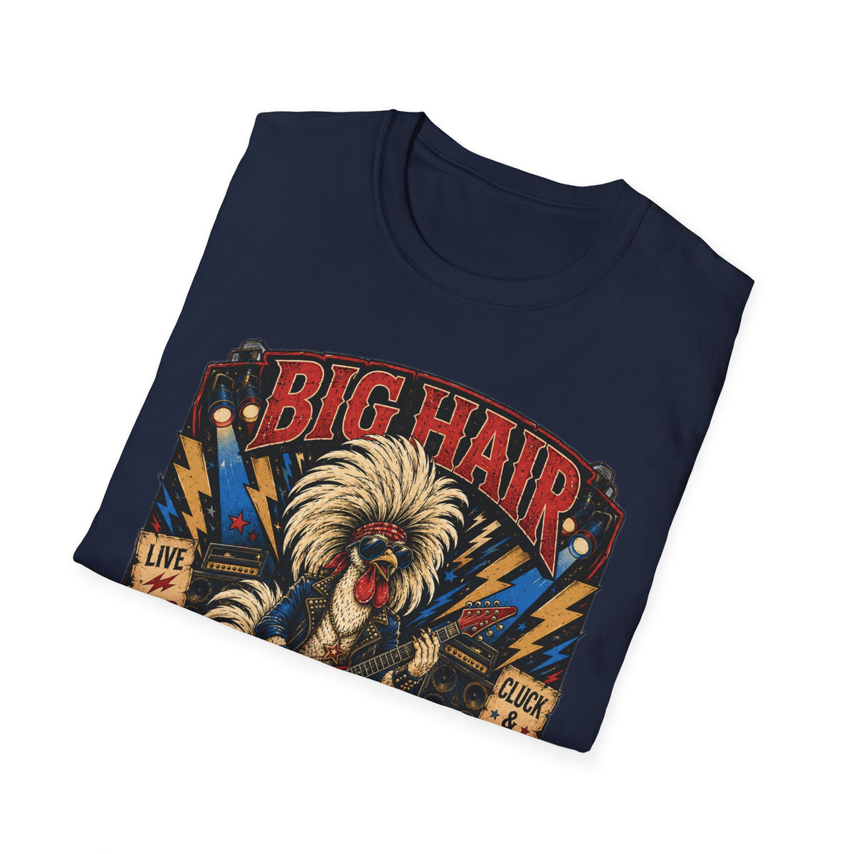 Big Hair Rock Star Concert Polish Chicken T-Shirt