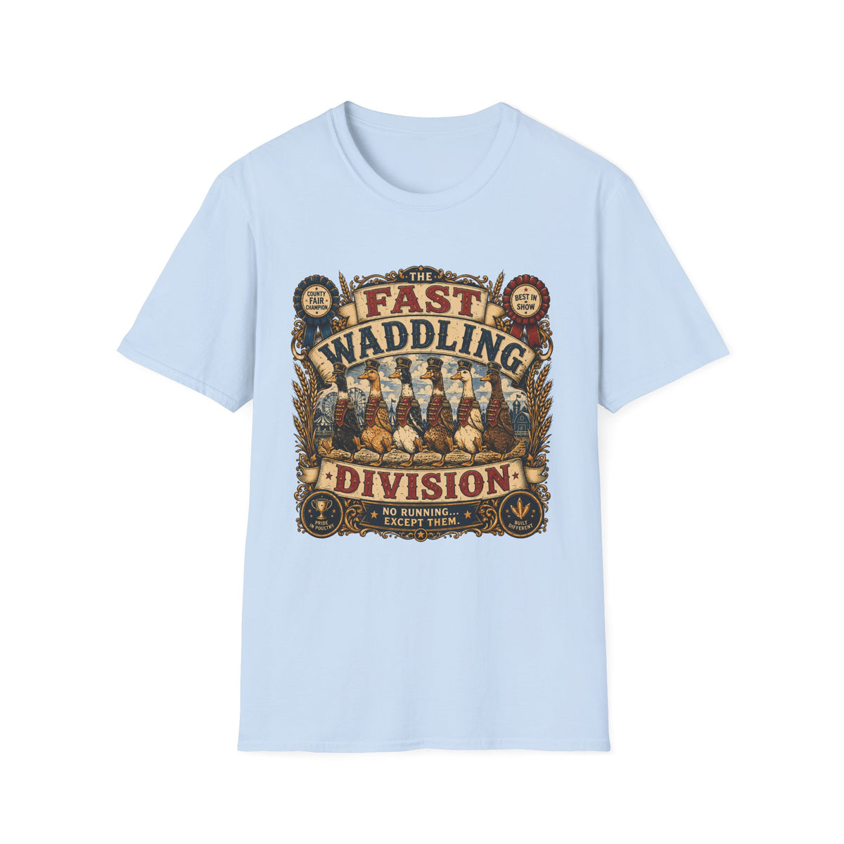 Fast Waddling Division Indian Runner T-shirt, photo 8
