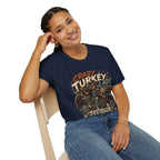 Crazy Turkey Lady Grunge Tee — Turkeys Before People