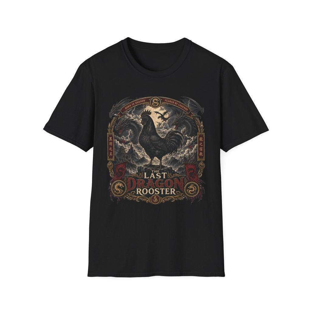 The Last Dragon Rooster Ayam Cemani T-Shirt — Legendary Warrior Tee