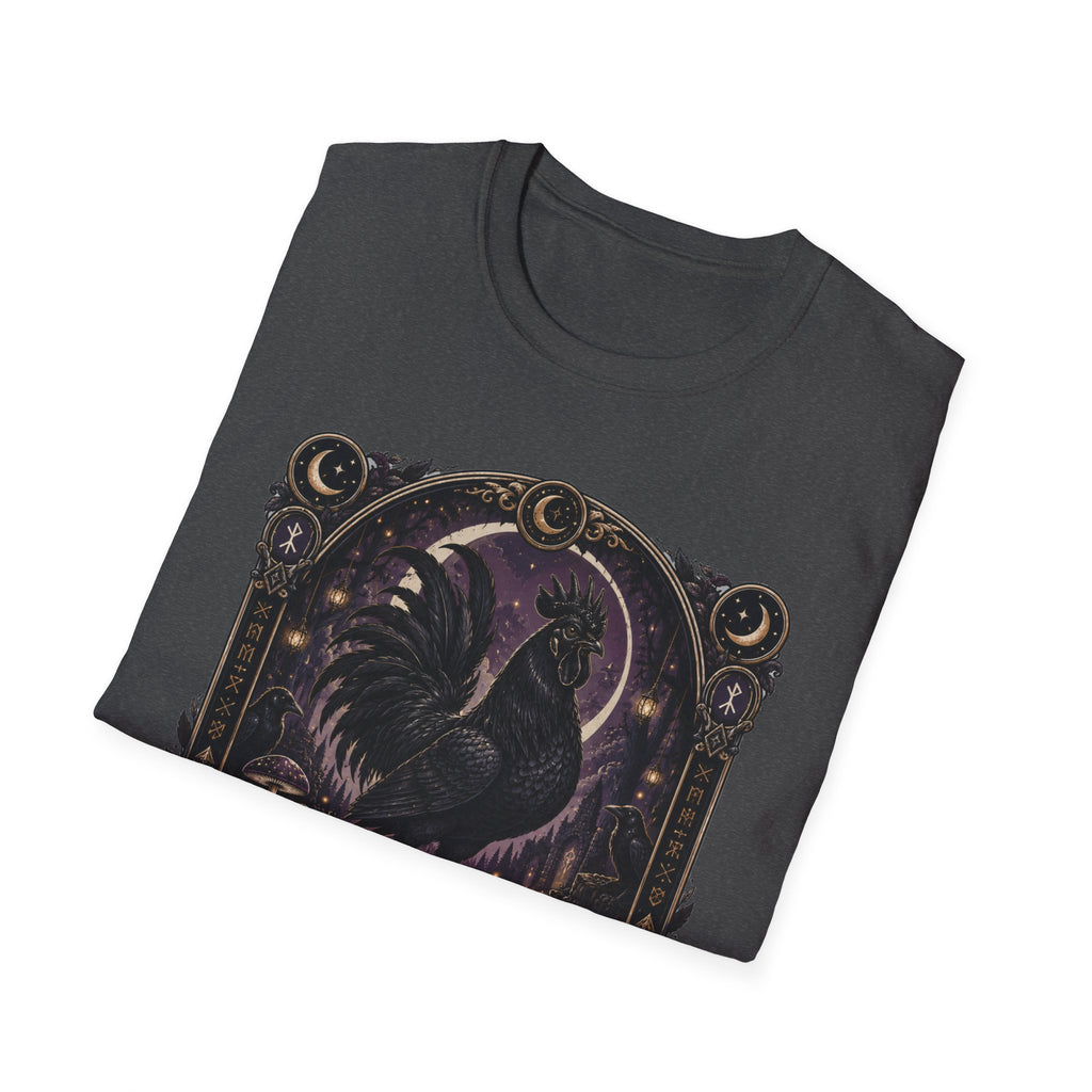 Shadow and Legend Ayam Cemani T-Shirt — Gothic Emblem Rooster Tee