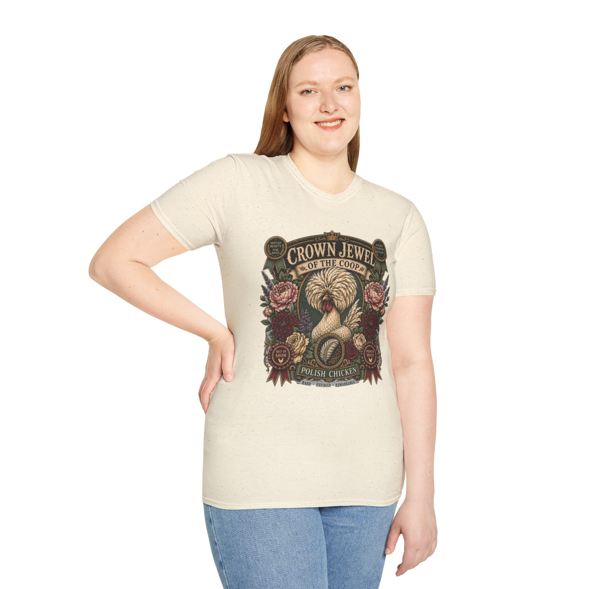 Crown Jewel of the Coop Polish Chicken T-Shirt — Rare, Refined & Remarkable