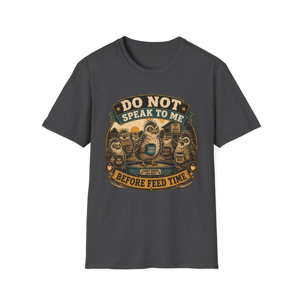 Do Not Speak to Me Before Feed Time Quail T-shirt, photo 8