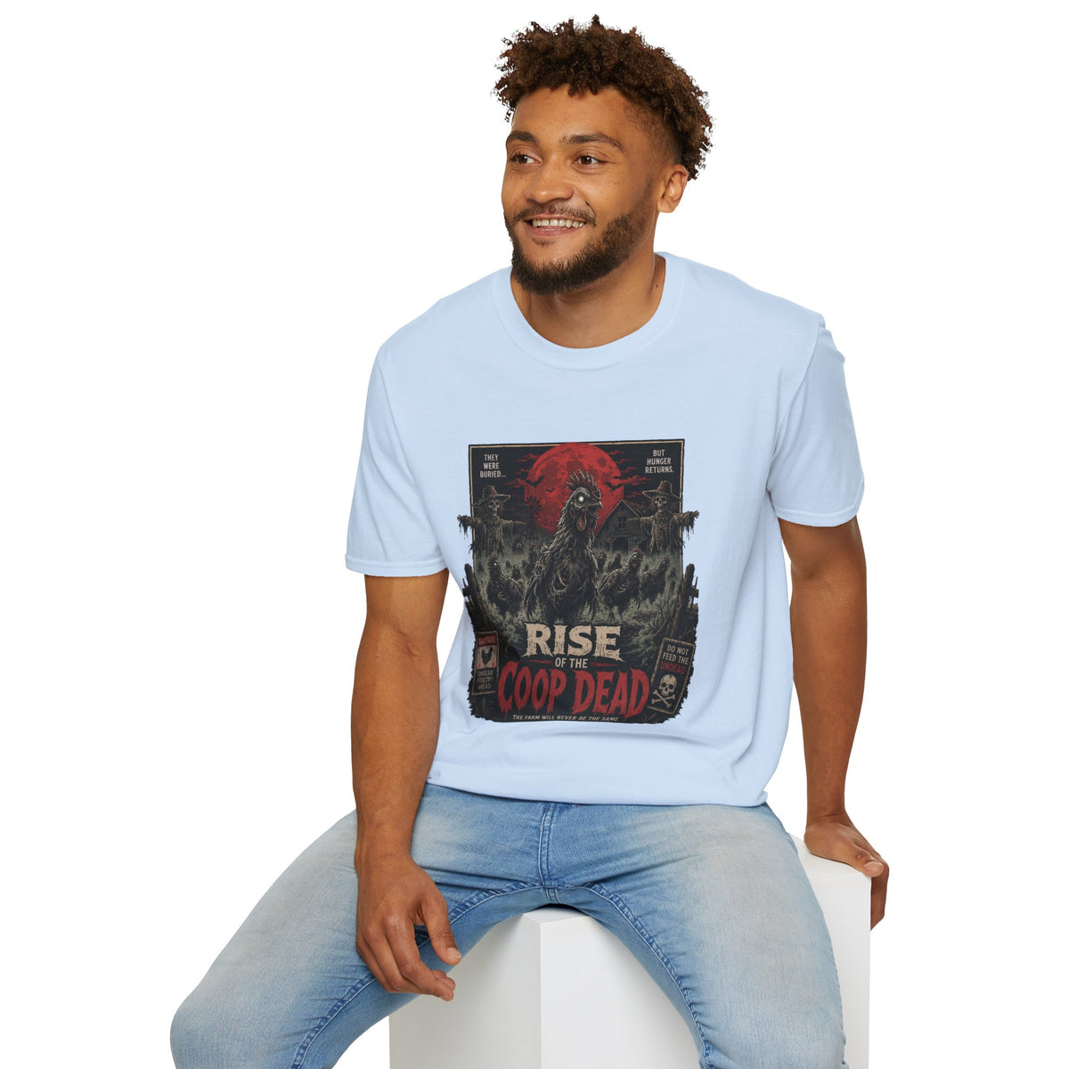 Rise of the Undead Poultry T-Shirt — Zombie Chicken Uprising Tee